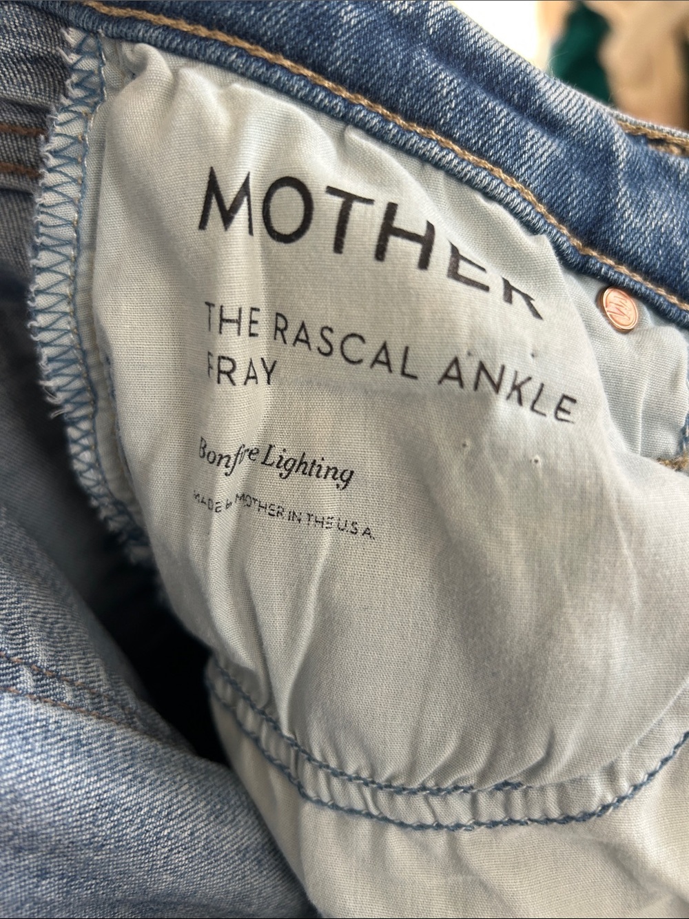 MOTHER The Rascal Ankle Fray Jeans - Picture 7 of 8